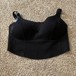 Aerie Black Sports Bra with Thick Straps